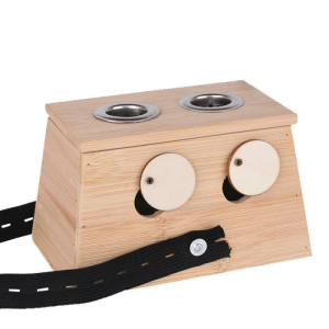 Бамбуковая коробка для прижигания на 2гнезда