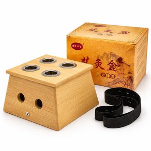 Бамбуковая коробка для прижигания на 4гнезда