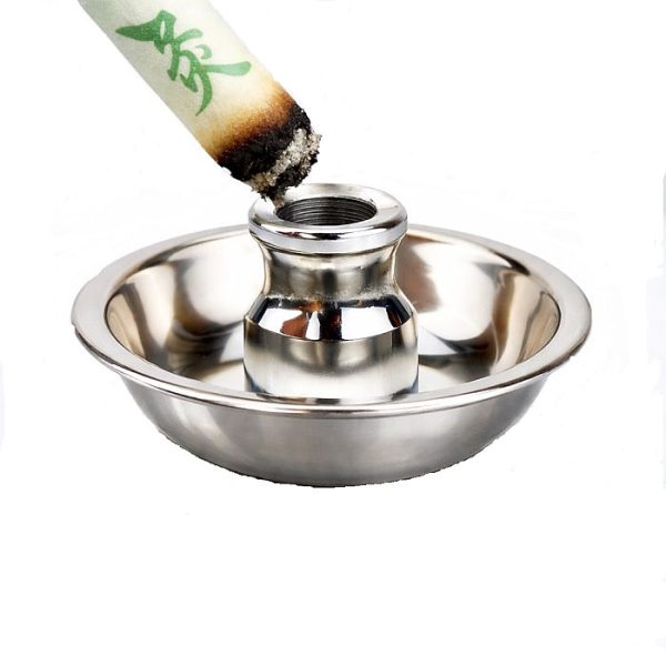 Подставка нержавеющая для полынных сигар с огнетушителем внутренний диаметр 18мм Подставка нержавеющая для полынных сигар с огнетушителем внутренний диаметр 18мм